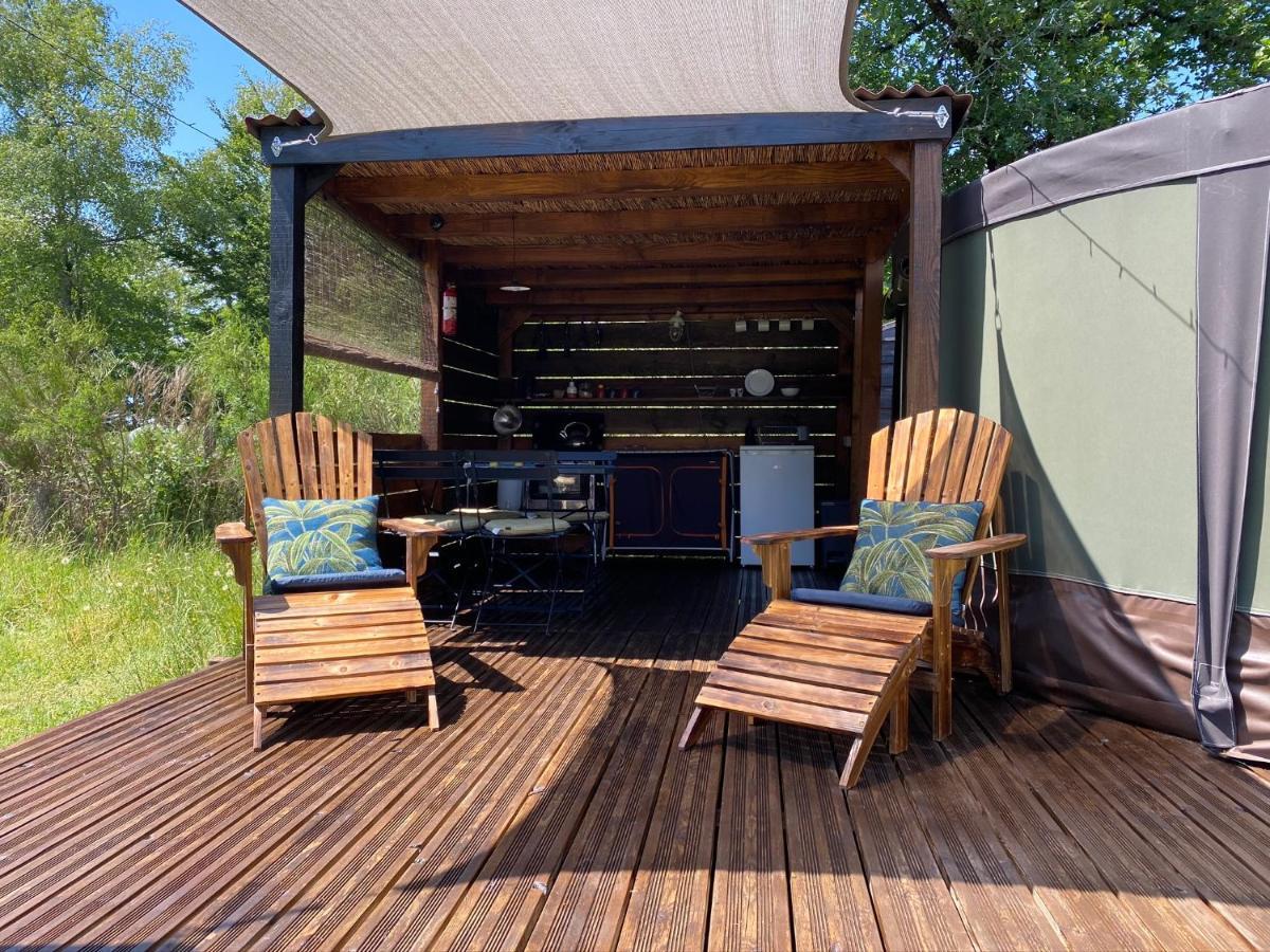 Hotel Yurt at Le Ranch Camping à Madranges Extérieur photo